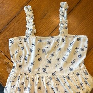 Universal Thread White and Blue Floral  Maxi Dress Small